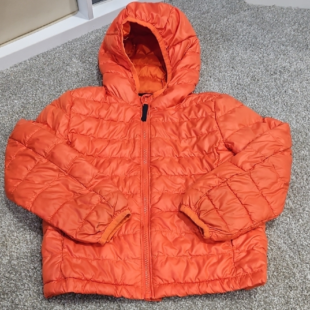Primark Bright Orange Kids Puffer Jacket